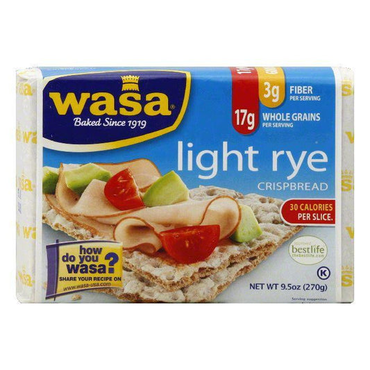 Wasa Crispbread Light Rye, 9.5 OZ (Pack of 12)