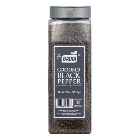 Badia Ground Black Pepper, 16 Oz (Pack of 6)