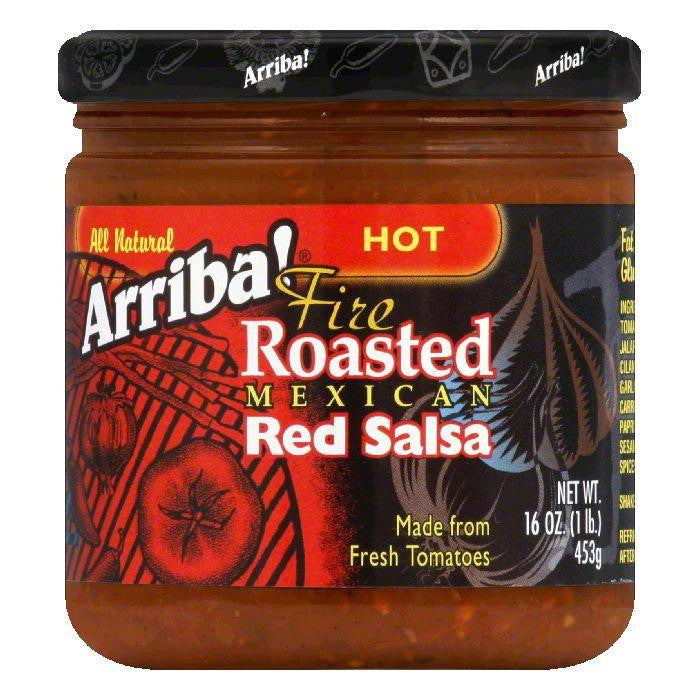 Arriba Hot Red Salsa, 16 OZ (Pack of 6)
