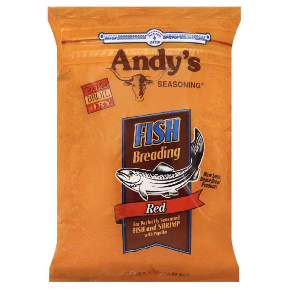 Andys Seasoning Red Fish Breading, 5 Lb (Pack of 6)