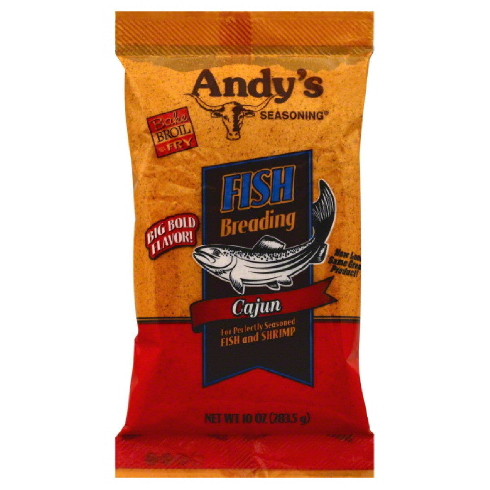 Andys Seasoning Cajun Fish Breading, 10 Oz (Pack of 6)