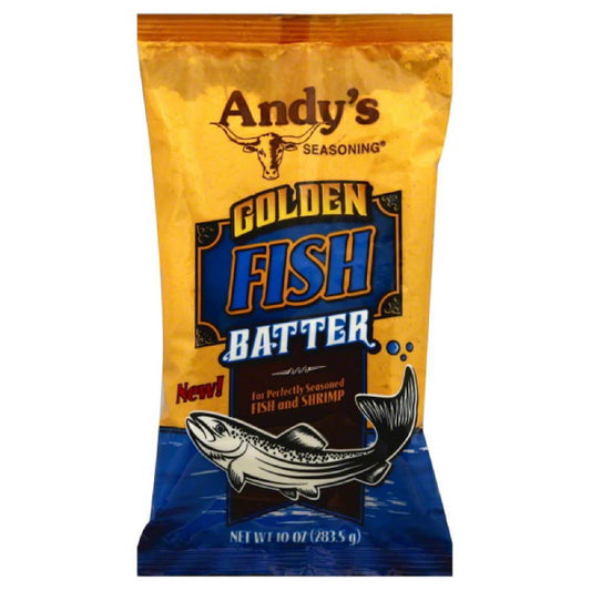 Andys Seasoning Golden Fish Batter, 10 Oz (Pack of 6)