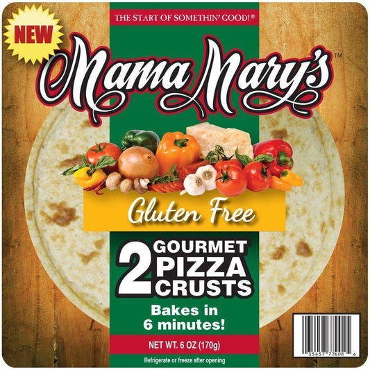 Mama Mary's Gluten Free Pizza Crusts 2 ct. Pack (Pack of 8)