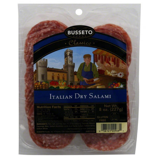 Busseto Italian Dry Salami, 8 Oz (Pack of 12)