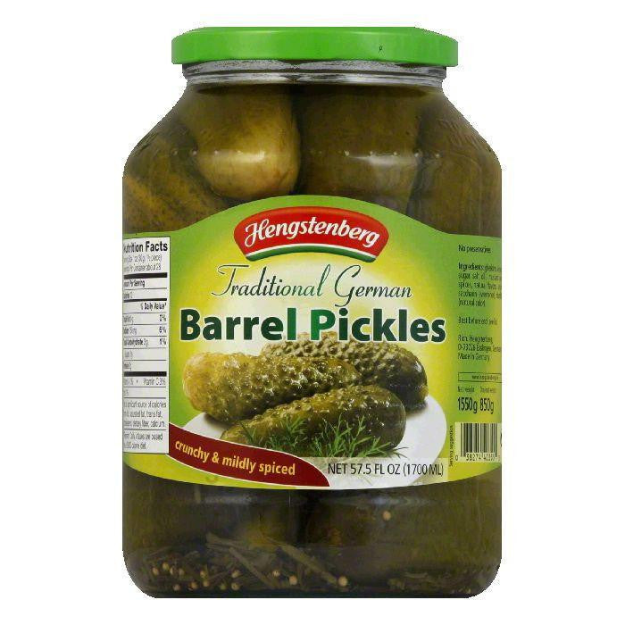 Hengstenberg Barrel Pickles, 57.5 OZ (Pack of 6)