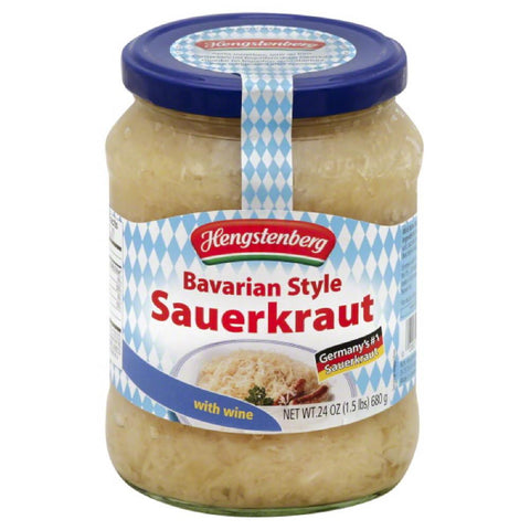 Hengstenberg Bavarian Style Sauerkraut, 24.3 Oz (Pack of 12)
