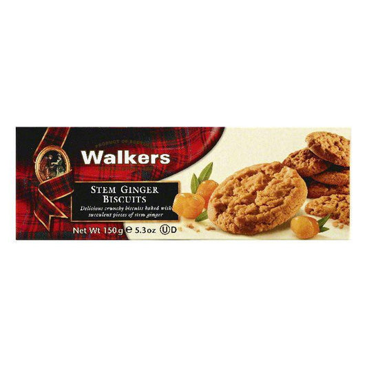Walkers Stem Ginger Biscuits, 5.3 OZ (Pack of 12)