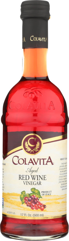 Colavita Aged Red Wine Vinegar, 17 Oz (Pack of 12)