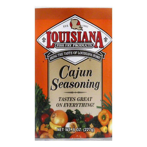 Louisiana Fish Fry Cajun Seasoning, 8 OZ (Pack of 12)