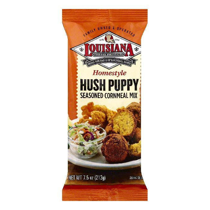 Louisiana Homestyle Hush Puppy Seasoned Cornmeal Mix, 7.5 OZ (Pack of 12)