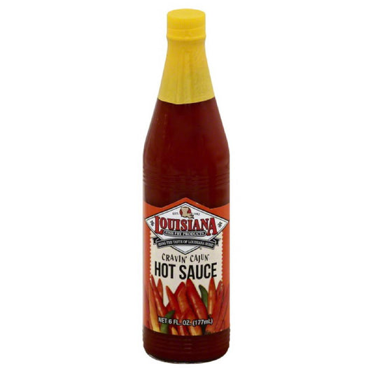 Louisiana Cravin' Cajun Hot Sauce, 6 Oz (Pack of 12)