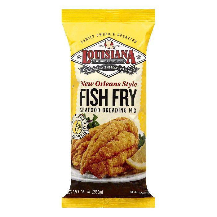 Louisiana New Orleans Style Fish Fry Seafood Breading Mix, 10 OZ (Pack of 12)