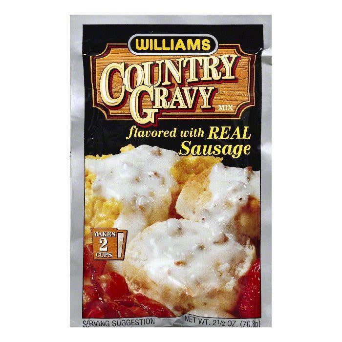 Williams Flavored with Real Sausage Country Gravy Mix, 2.5 OZ (Pack of 12)