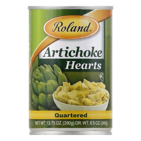 Roland Artichoke Hearts Quartered, 13.75 OZ (Pack of 12)