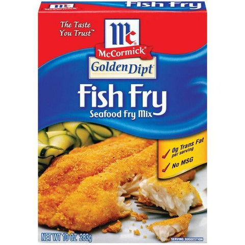 Golden Dipt Fish Fry Seafood Fry Mix 10 Oz (Pack of 8)