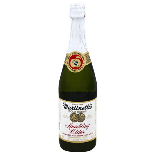 Martinellis Sparkling Cider 100% Juice, 25.4 Fo (Pack of 12)