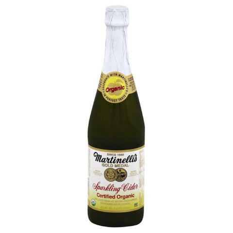 Martinellis Organic Sparkling Cider, 25.4 Fo (Pack of 12)