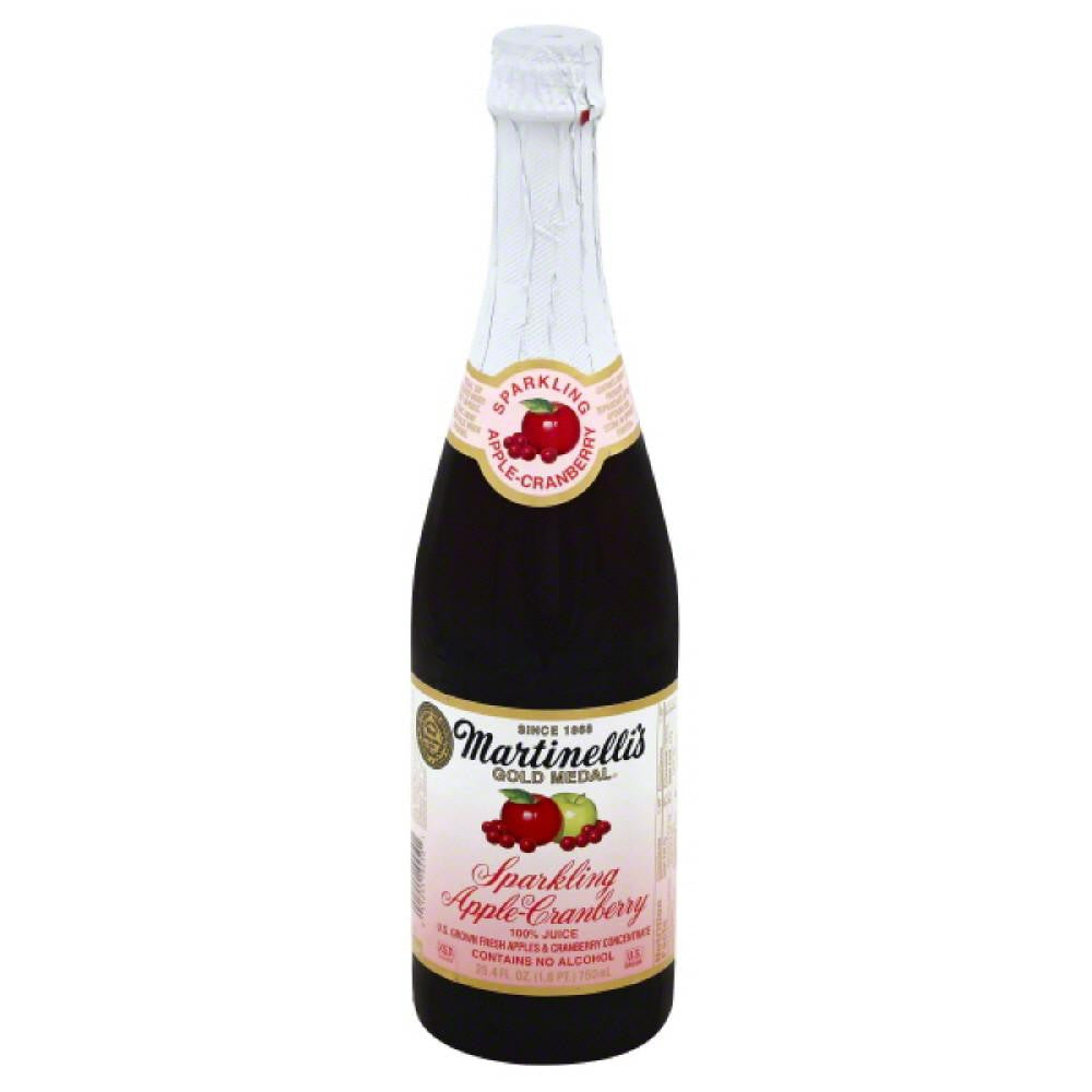 Martinellis Sparkling Apple-Cranberry 100% Juice, 25.4 Fo (Pack of 12)