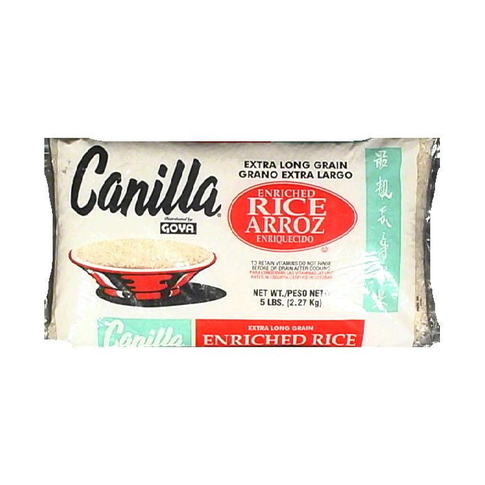 Canilla Extra Long Grain Enriched Rice, 5 lb (Pack of 12)