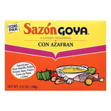 Goya Econo Pak Con Azafran Seasoning, 3.52 OZ (Pack of 18)