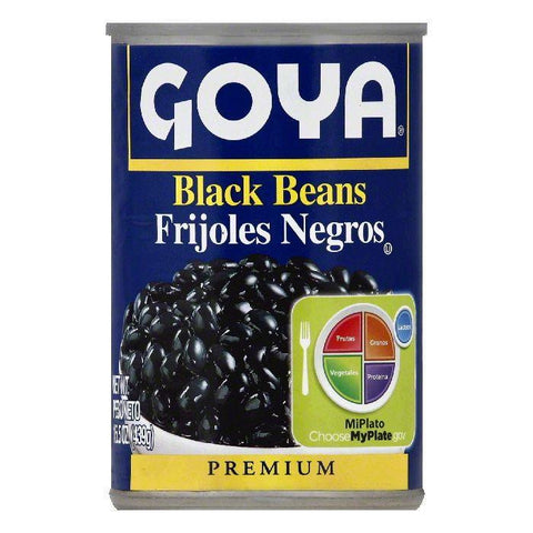 Goya Premium Black Beans, 15.5 OZ (Pack of 24)