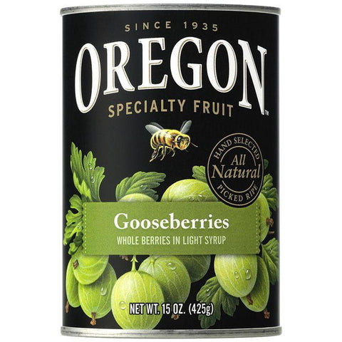 Oregon Fruit Products Gooseberries in Light Syrup 15 Oz (Pack of 8)