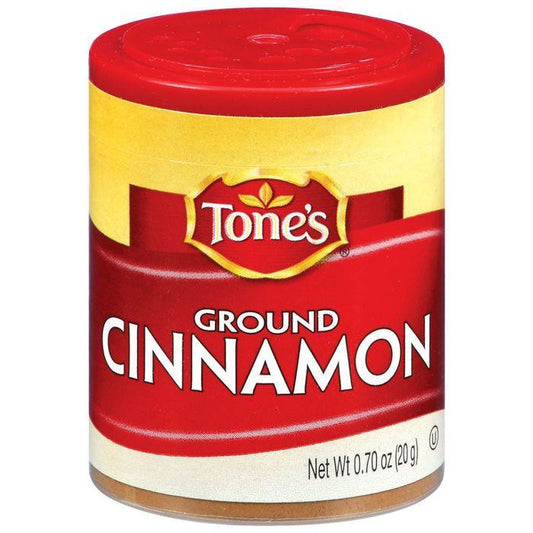 Tone's Ground Cinnamon .7 Oz Shaker (Pack of 6)