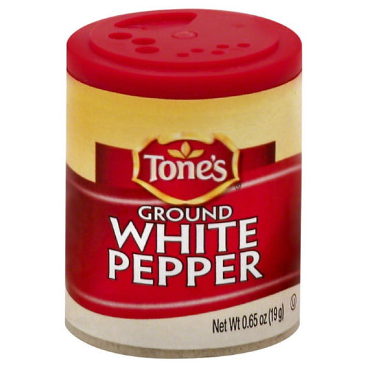 Tones Ground White Pepper, 0.65 Oz (Pack of 6)