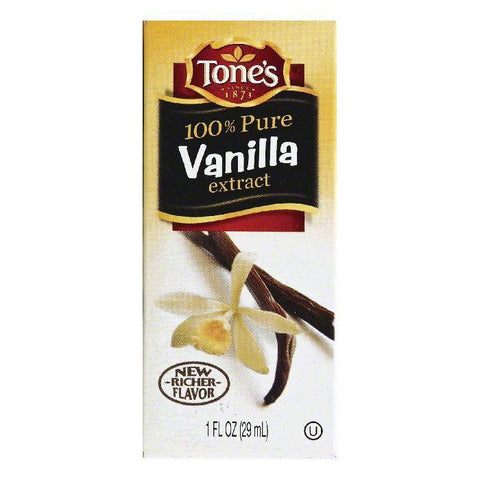 Tones 100% Pure Vanilla Extract, 1 OZ (Pack of 12)