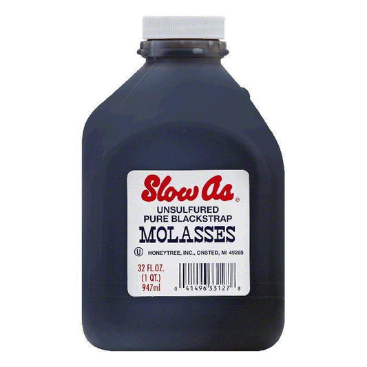 Slow As Unsulfured Pure Blackstrap Molasses, 32 OZ (Pack of 6)
