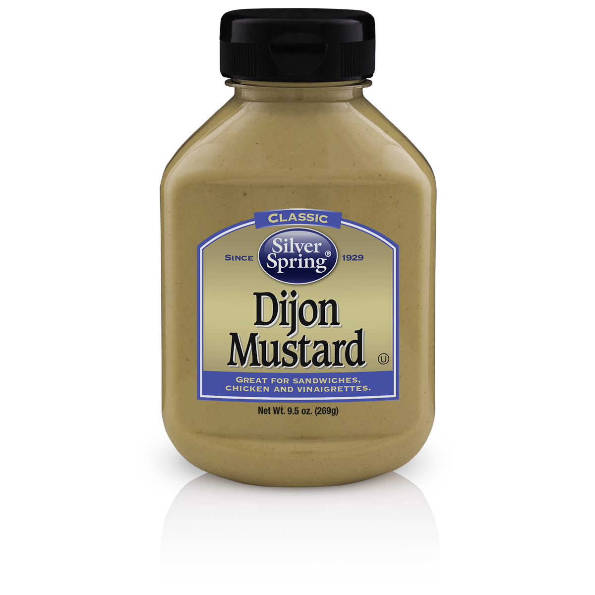 Silver Springs Mustard Dijon, 9.5 OZ (Pack of 9)