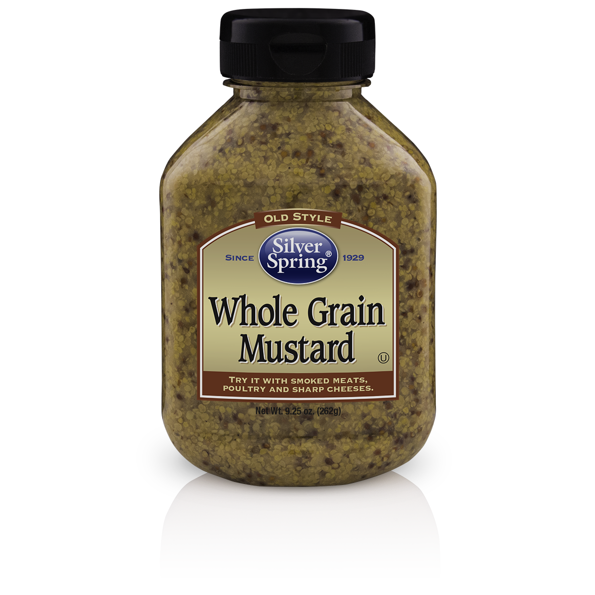 Silver Springs Squeeze Bottle Wholegrain Stone Ground Mustard, 9.25 OZ (Pack of 9)