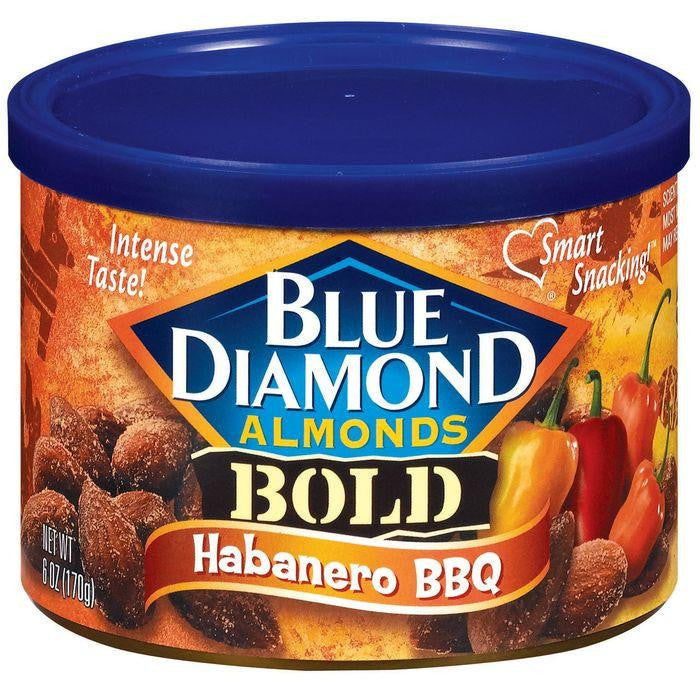 Blue Diamond Almonds Bold Habanero BBQ Almonds 6 Oz (Pack of 12)