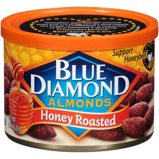 Blue Diamond Honey Roasted Almonds 6 Oz (Pack of 12)
