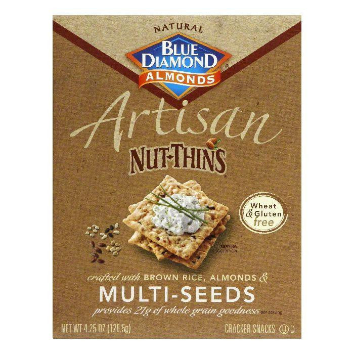 Blue Diamond Gluten Free Multi Seed Nut Thin Crackers, 4.25 OZ (Pack of 12)