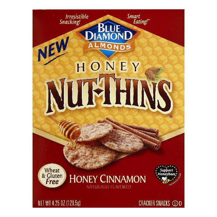 Blue Diamond Honey Cinnamon Cracker Snacks, 4.25 OZ (Pack of 12)