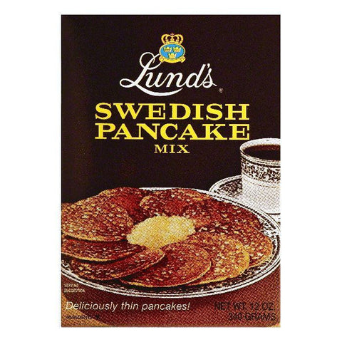 Lunds Swedish Pancake Mix, 12 OZ (Pack of 12)