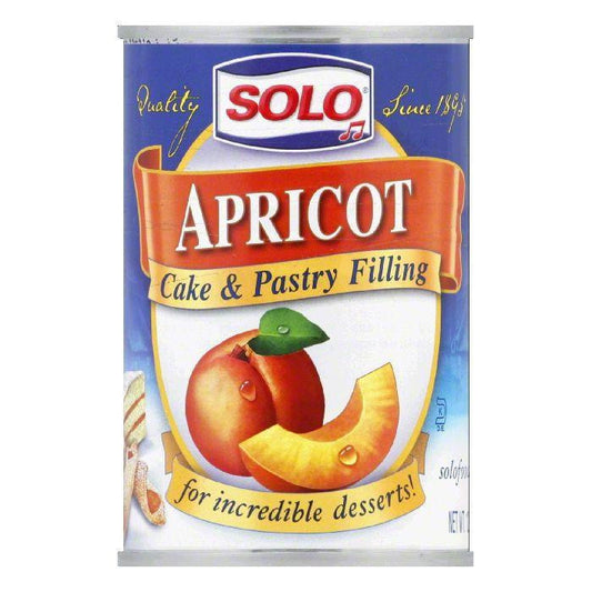 Solo Filling Apricot, 12 OZ (Pack of 6)