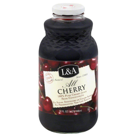 L & A All Cherry Juice, 32 Fo (Pack of 6)