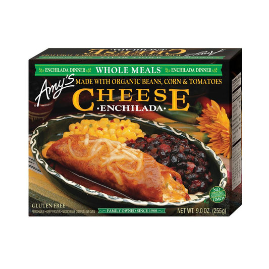 Amy's Kitchen Cheese Enchilada Whole Meal, 9 Oz (Pack of 12)