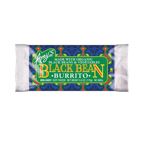 Amy's Kitchen Black Bean Vegetable Burrito, 6 Oz (Pack of 12)