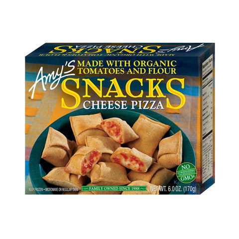 Amy's Kitchen Cheese Pizza Snacks, 6 Oz (Pack of 12)