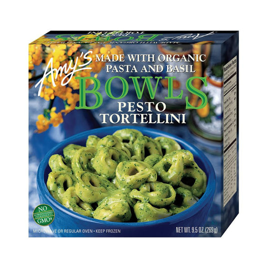 Amy's Kitchen Pesto Tortellini Bowl, 9.5 Oz (Pack of 12)