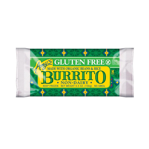 Amy's Kitchen Gluten Free Non Dairy Burrito, 6 Oz (Pack of 12)