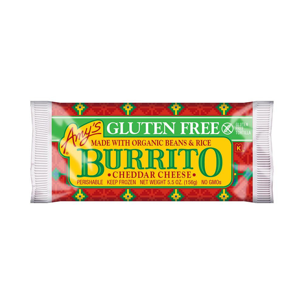 Amy's Kitchen Gluten Free Cheddar Burrito, 5.5 Oz (Pack of 12)