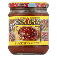 Amys Og Blk Bean N Corn Salsa 17.5z, 14.7 OZ (Pack of 6)