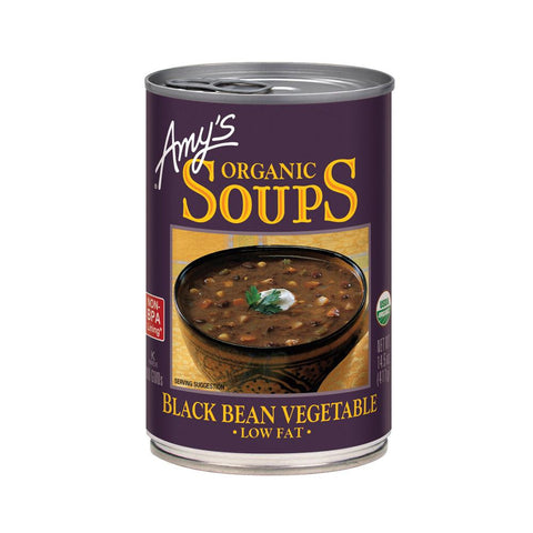Amy's Kitchen Organic Black Bean Vegetable Soup, 14.5 Oz (Pack of 12)