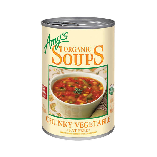 Amy's Kitchen Organic Chunky Vegetable Soup, 14.3 Oz (Pack of 12)