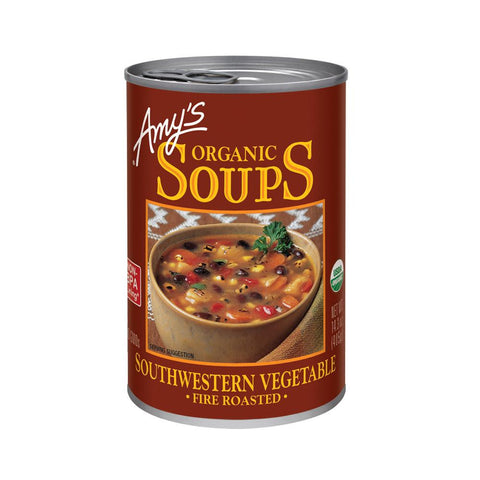 Amy's Kitchen Organic Fire Roasted Southwestern Vegetable Soup, 14.3 Oz (Pack of 12)