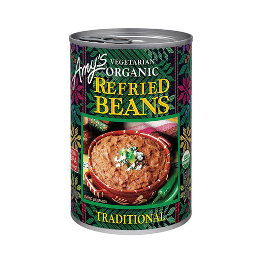 Amy's Kitchen Organic Traditional Refried Beans, 15.4 Oz (Pack of 12)